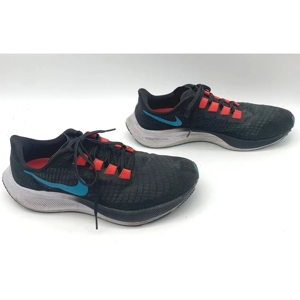 Nike Zoom‎ Pegasus 37 Mens Black Blue Red Mesh Running Shoes Sneaker BQ9646-011